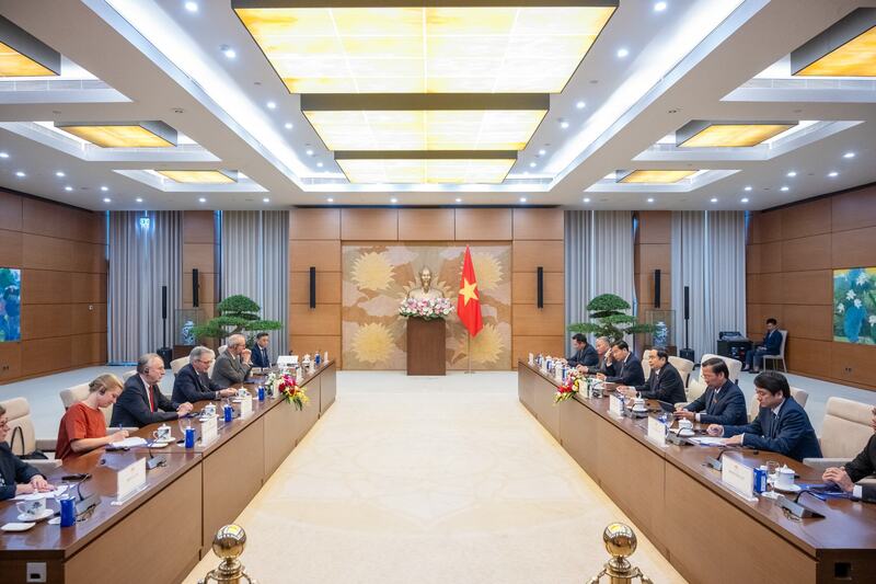 Toàn cảnh cuộc tiếp. Ảnh: Phạm Thắng