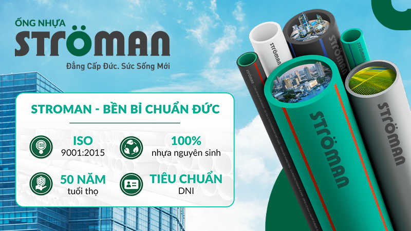 Ströman, sản phẩm nội địa đã tiệm cận chuẩn mực Đức, đáp ứng được các tiêu chuẩn khắt khe như DIN, ISO và TCVN (Ảnh Ströman)