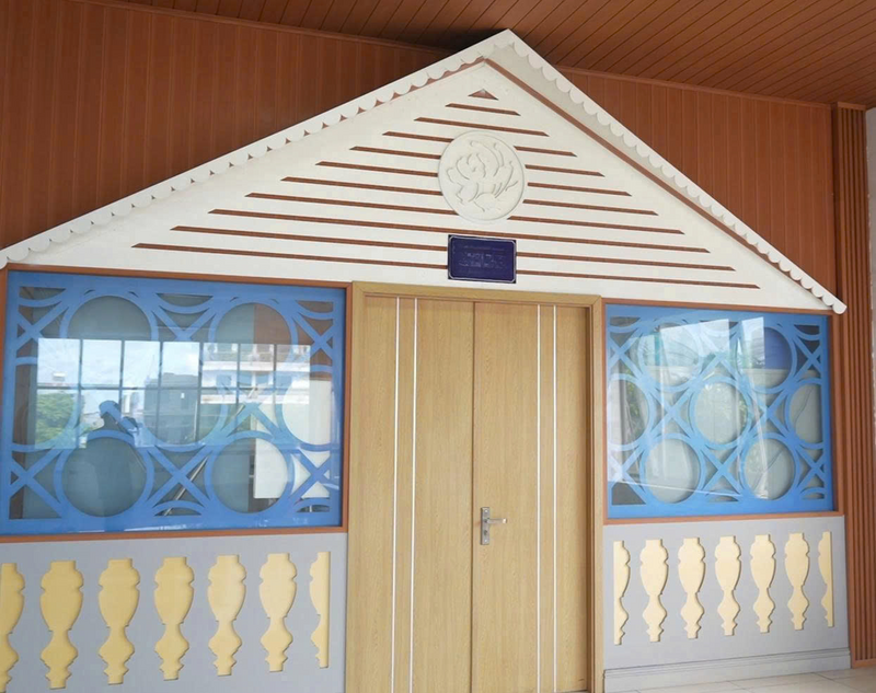 Mô hình nhà sử dụng các sản phẩm làm từ gỗ composite