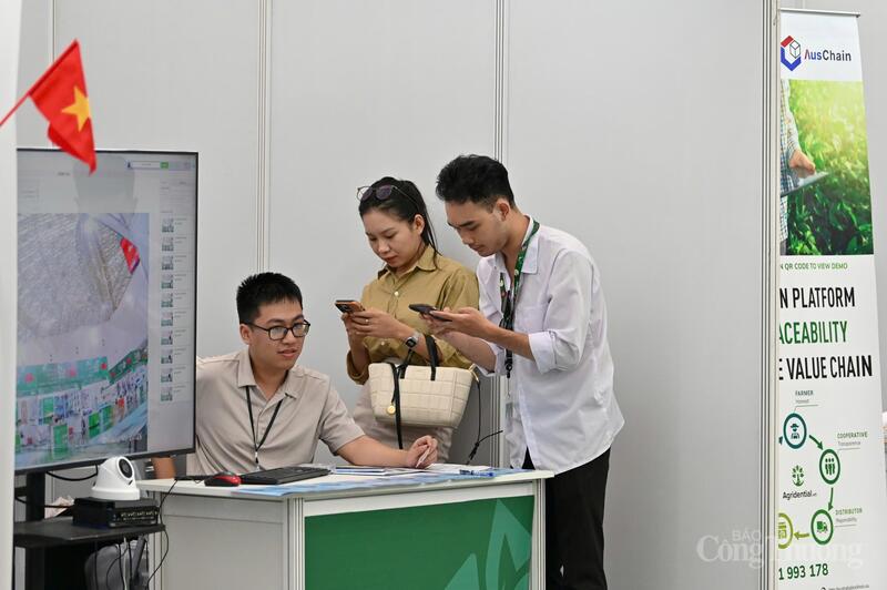 Hoạt động kết nối diễn ra ở khắp các gian trưng bày (Ảnh: Nam Nguyễn)