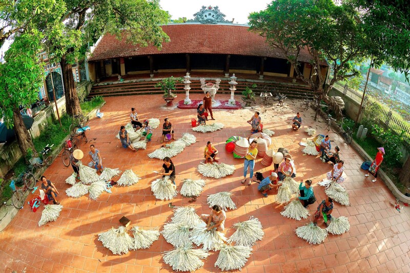 Festival Bảo tồn và phát triển làng nghề quốc tế 2025 diễn ra tại Trung tâm Di sản Hoàng thành Thăng Long (TP. Hà Nội). Ảnh: Sở NN&MT Hà Nội