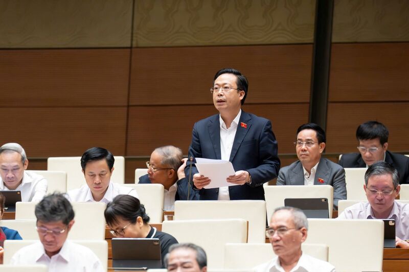 Đại biểu  Nguyễn Đại Thắng - đoàn Hưng Yên. Ảnh: QH