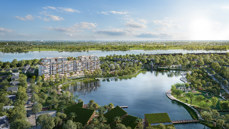 Swanlake Residences có view kép hồ Thiên Nga và sông Lam