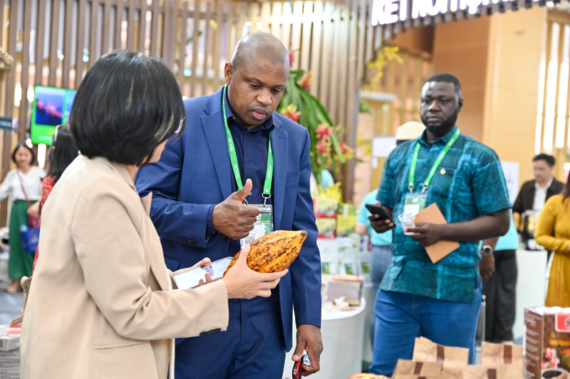 A Dialo đến từ Hoa Kỳ đánh giá rất cao hạt ca cao của Việt Nam