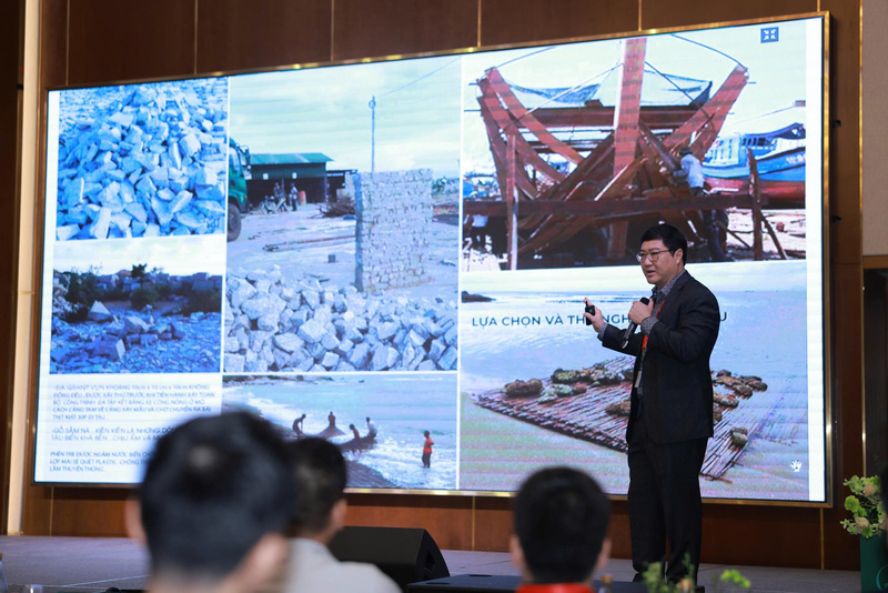 Ông Hồ Chí Quang, Viện trưởng Viện Kiến trúc Quốc gia phát biểu hội thảo