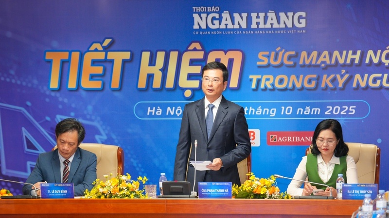 Phó Thống đốc Ngân hàng Nhà nước Phạm Thanh Hà phát biểu khai mạc tọa đàm. Ảnh: Hoàng Giáp