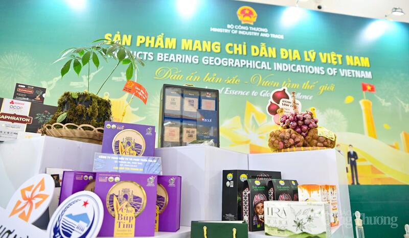 Không gian trưng bày các sản phẩm chỉ dẫn địa lý của Bộ Công Thương tại Hội chợ Mùa Thu lần thứ nhất - 2025