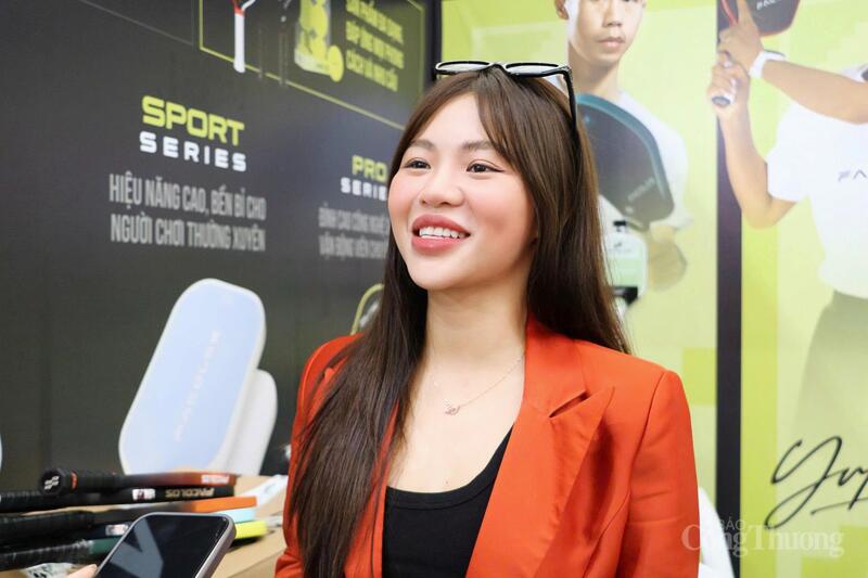 Bà Võ Trần Quỳnh Trang (Jessica Võ) Phó Tổng giám đốc Công ty Cổ phần thể thao Facolos. Ảnh: Phong Lâm