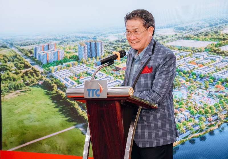 Ông Đặng Văn Thành, Chủ tịch Tập đoàn TTC cho biết Khu dân cư TTC là dự án tiêu biểu cho tầm nhìn hệ sinh thái công nghiệp - đô thị - dịch vụ mà TTC đang kiến tạo
