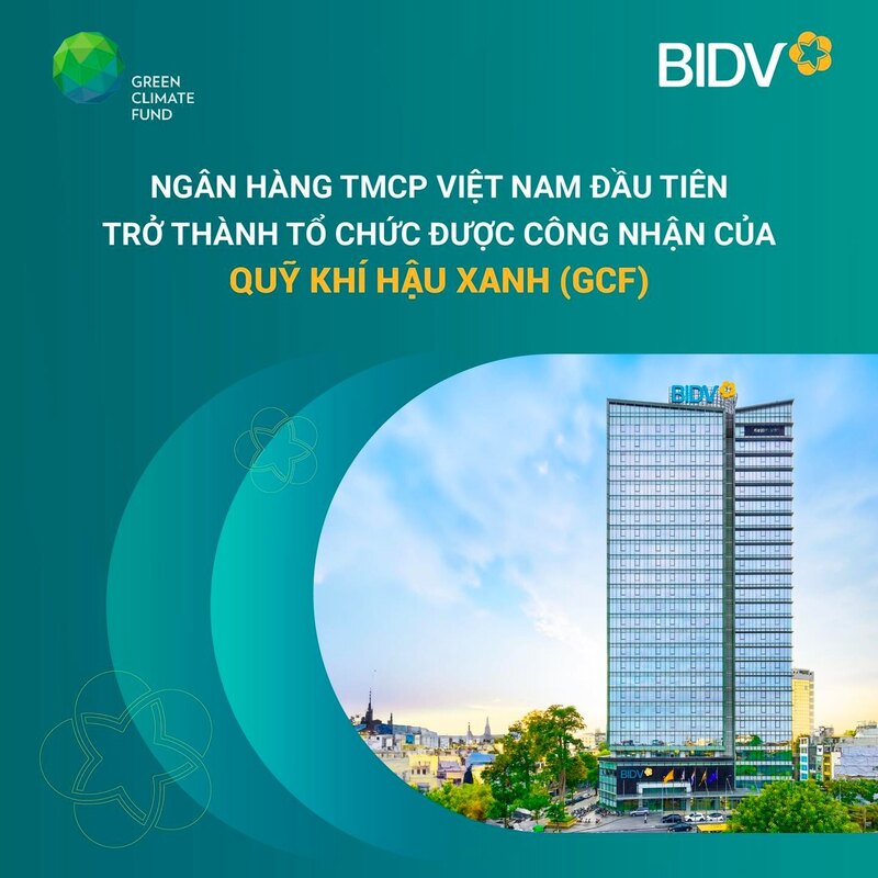 BIDV Tổ chức được công nhận của GCF
