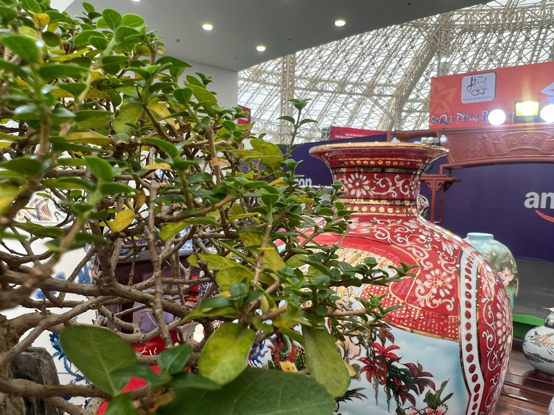 Hội chợ Mùa Thu lần thứ nhất - 2025 là nơi kết nối giao thương, quảng bá tinh hoa gốm sứ truyền thống Việt Nam. Ảnh: Thanh Thảo.