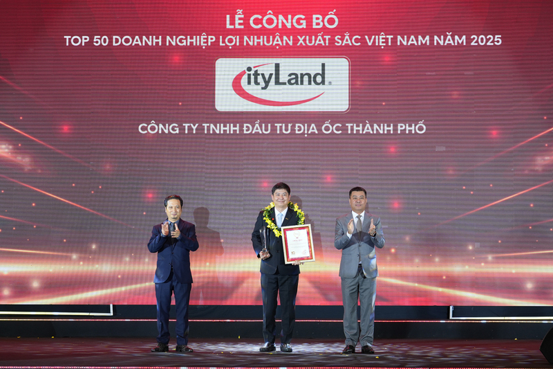 CityLand Group lần thứ hai được vinh danh 'top 50 doanh nghiệp lợi nhuận xuất sắc Việt Nam 2025' - 1