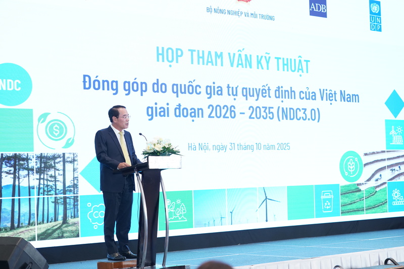 Ông Tăng Thế Cường - Cục trưởng Cục Biến đổi khí hậu. Ảnh: GIZ