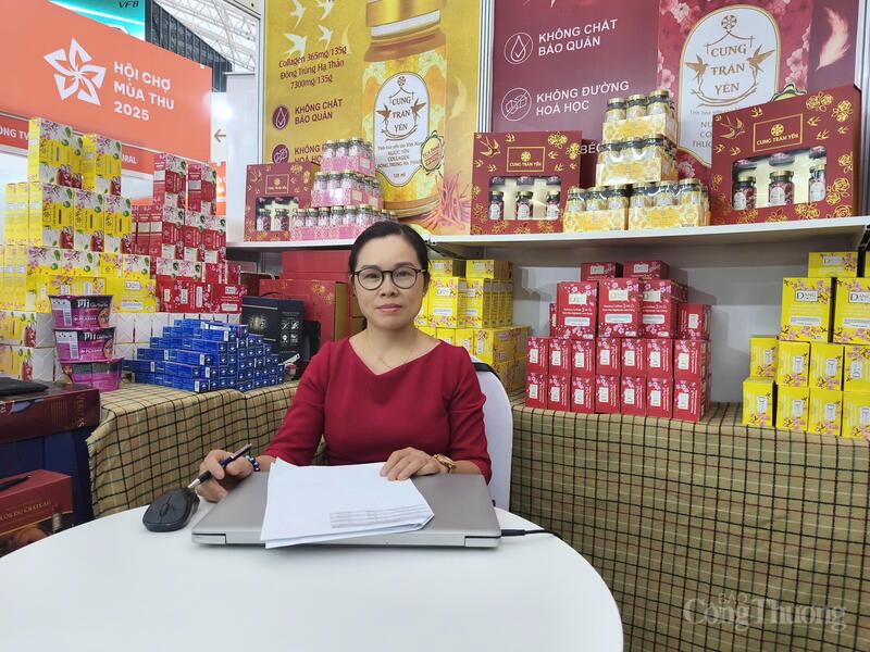 Bà Trần Giang Thuỷ - Giám đốc Công ty TNHH Thương mại và Xuất nhập khẩu TCA. Ảnh: Nguyễn Hoà