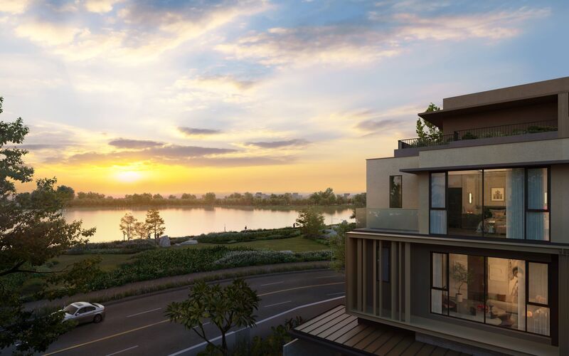 Tầm nhìn tuyệt đẹp hướng trọn hồ và công viên trung tâm 75ha. Ảnh: Sycamore