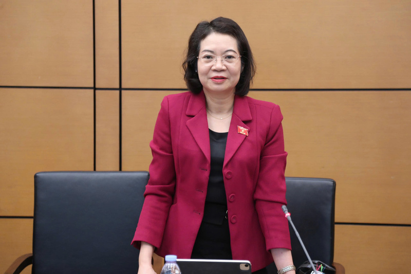 Đại biểu Mai Thị Phương Hoa – Đoàn ĐBQH tỉnh Ninh Bình phát biểu. Ảnh:Hồng Quân