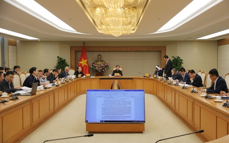 Phó Thủ tướng Trần Hồng Hà chủ trì cuộc họp - Ảnh: VGP/Minh Khôi