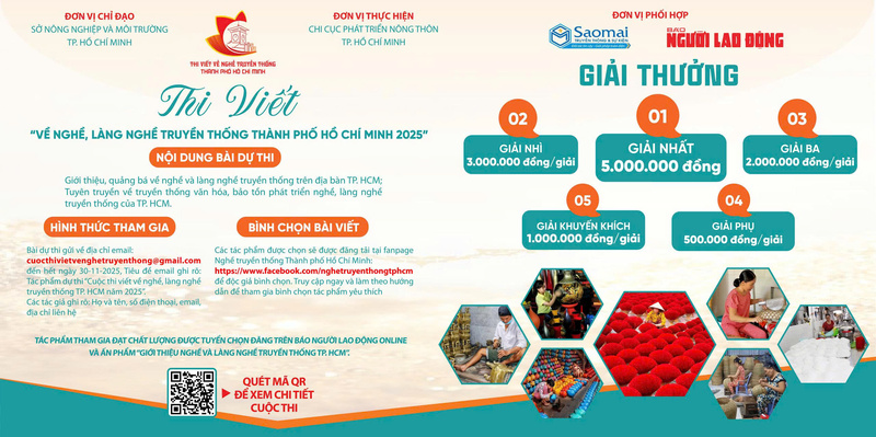 Thể lệ cuộc thi và cơ cấu giải thưởng. Ảnh: BTC