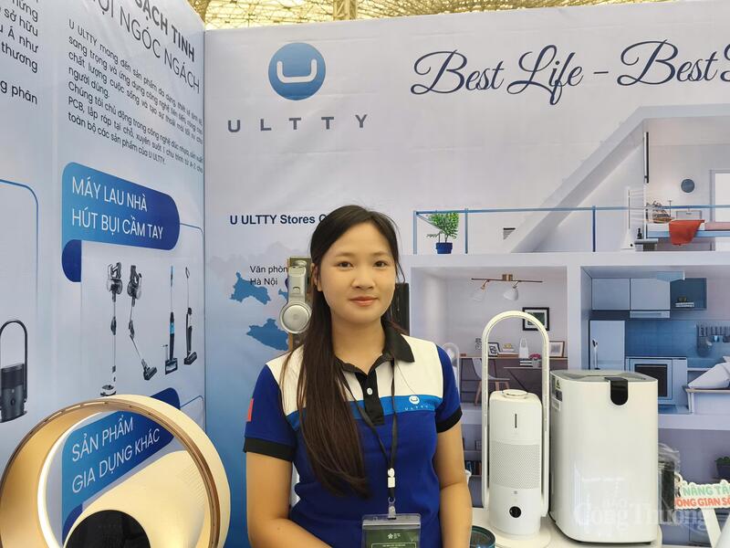 Bà Lê Thị Thảo, phụ trách kinh doanh của Ultty Việt Nam chia sẻ với phóng viên Báo Công Thương. Ảnh: NH