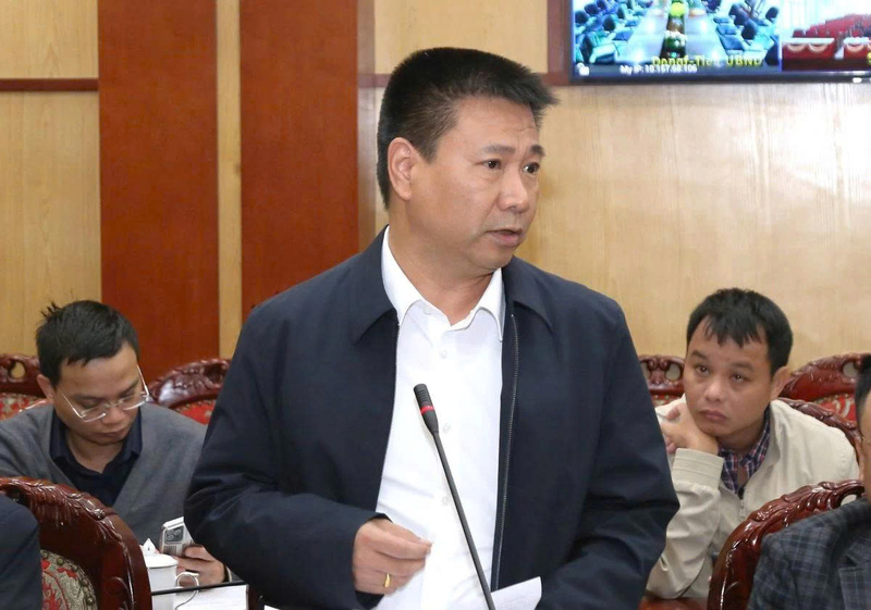 Đại diện Ban Quản lý dự án đầu tư xây dựng khu vực Nghi Sơn phát biểu tại hội nghị. Ảnh: Phong Sắc.