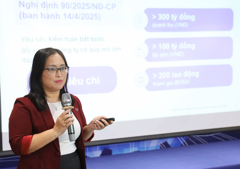 Bà Trương Thị Bích Loan - Giám đốc Dịch vụ Kế toán và Đảm bảo, Công ty TNHH Grant Thornton Việt Nam. Ảnh: Minh Khuê.