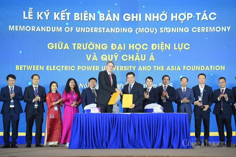 Trường Đại học Điện lực ký biên bản ghi nhớ với Quỹ Châu Á