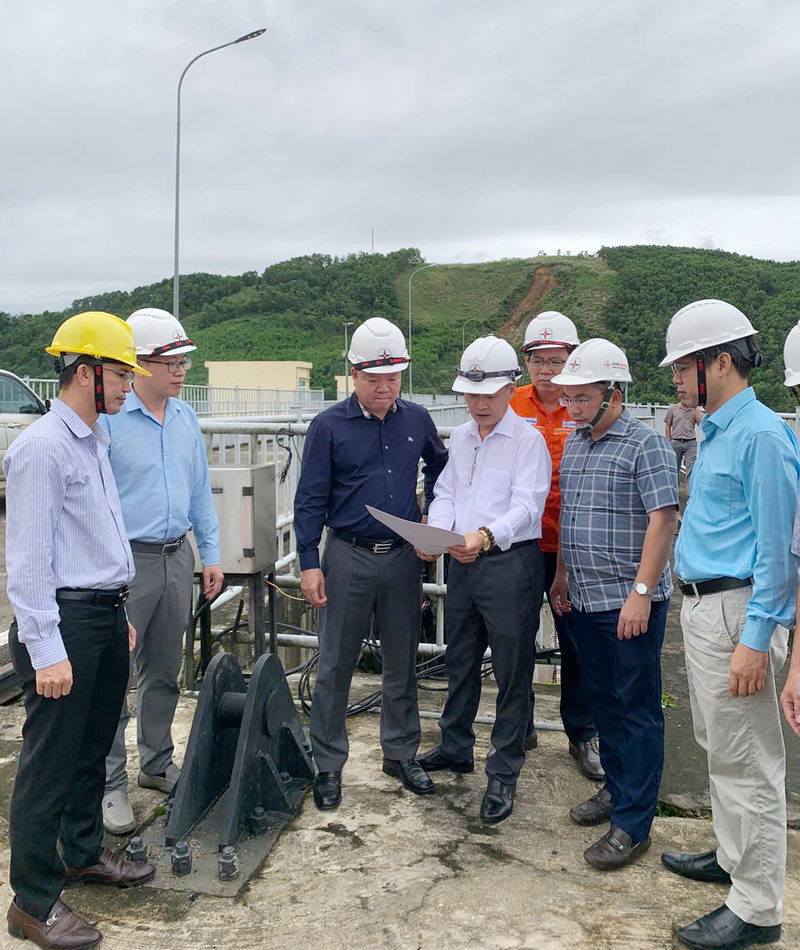 Đoàn kiểm tra Bộ Công Thương kiểm tra công tác ứng phó phòng chống thiên tai và vận hành hồ chứa thuỷ điện