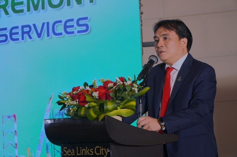 Ông Nguyễn Xuân Cường, Tổng giám đốc PV Drilling phát biểu tại Lễ ký kết (Ảnh PV Drilling)