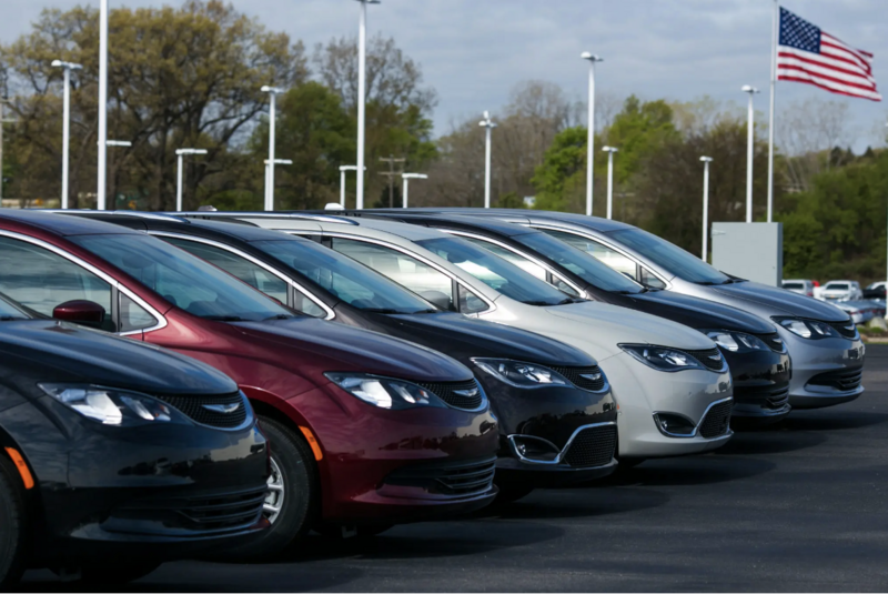 Doanh số ô tô tại Mỹ giảm bởi tái cơ cấu trong chính sách thị trường. Ảnh minh họa