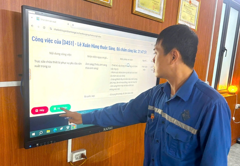 Số hóa nhật lệnh sản xuất - bước tiến quan trọng trong điều hành trực tuyến.