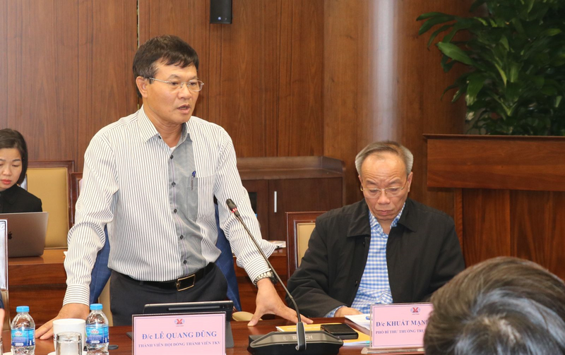 Thành viên HĐTV Tập đoàn Lê Quang Dũng phát biểu tại hội nghị