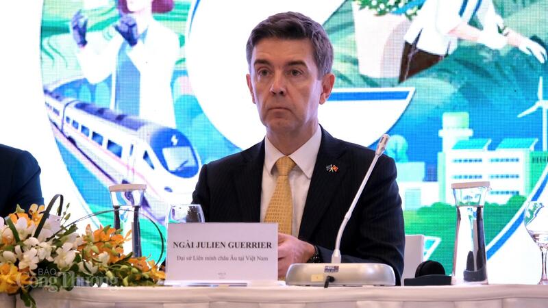 Đại sứ, Trưởng phái đoàn Liên minh châu Âu (EU) tại Việt Nam Julien Guerrier khẳng định tầm quan trọng về hợp tác giữa Việt Nam và EU