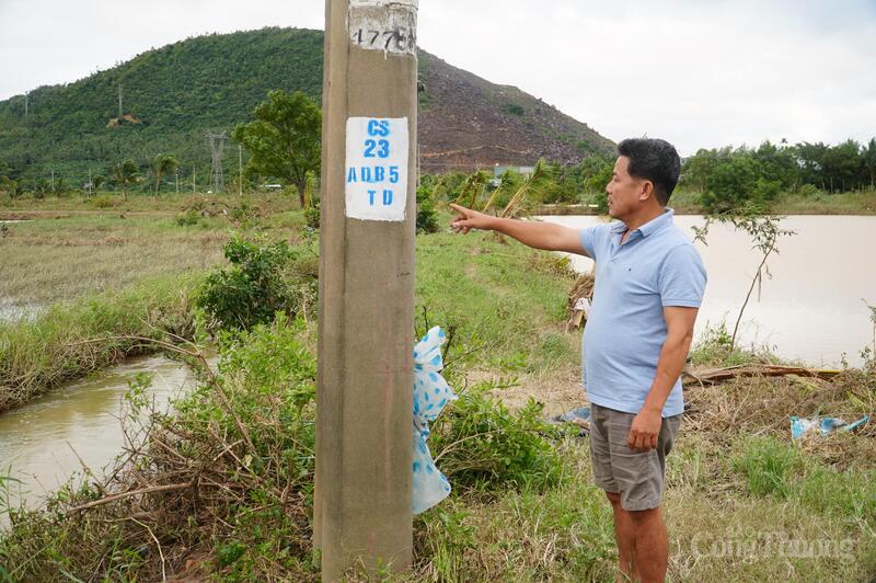 Nơi ông Chiến cứu 4 người dân bị lật ghe chiều 29/10