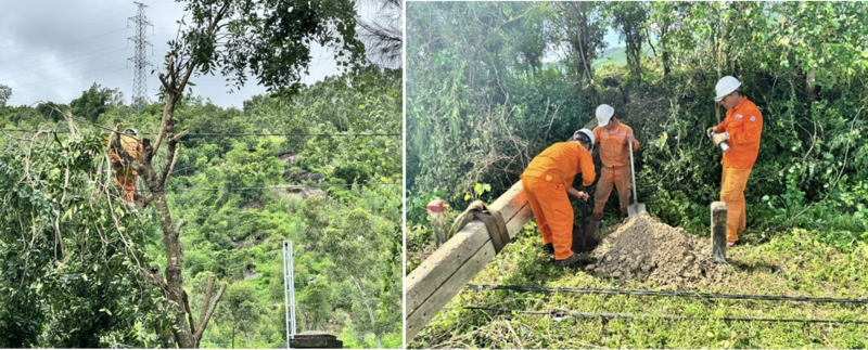 Toàn thể CBCNV AKKN đang nỗ lực khắc phục hậu quả sau bão số 13