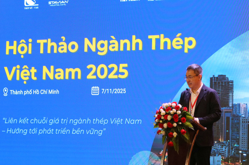 Ông Nghiêm Xuân Đa - Chủ tịch Hiệp hội Thép Việt Nam. Ảnh: Minh Khuê.