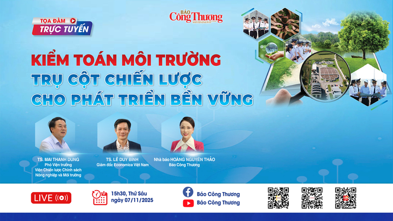 Báo Công Thương tổ chức tọa đàm trực tuyến về kiểm toán môi trường, phát triển bền vững - 1