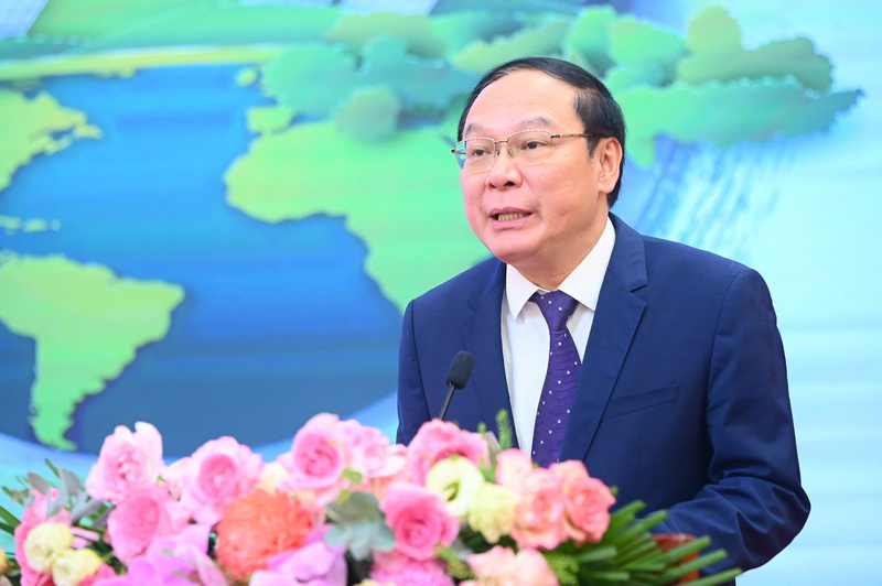 Thứ trưởng Bộ Nông nghiệp và Môi trường Lê Công Thành phát biểu khai mạc Diễn đàn. Ảnh: Tùng Đinh