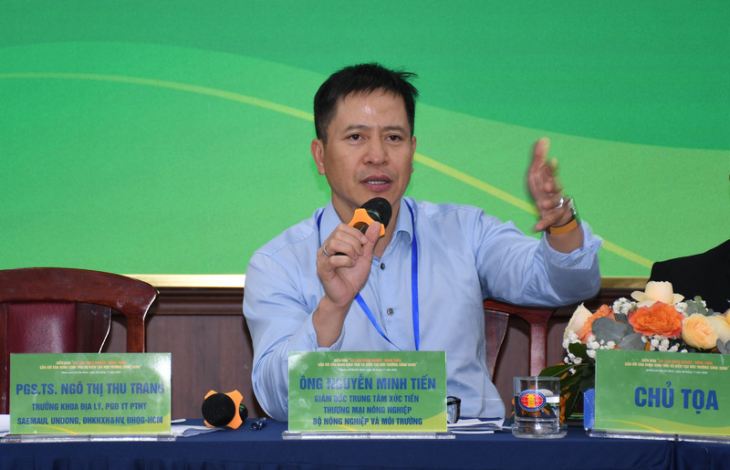 Ông Nguyễn Minh Tiến - Giám đốc Trung tâm Xúc tiến thương mại nông nghiệp. Ảnh: Minh Khuê.
