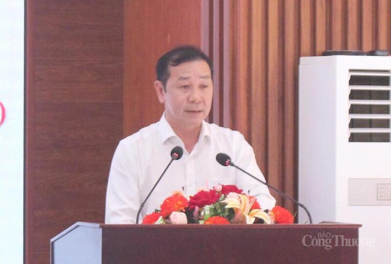 Ông Biện Tấn Tài, Phó Giám đốc Sở Công Thương Lâm Đồng phát biểu tại Hội nghị "Dân vận khéo"