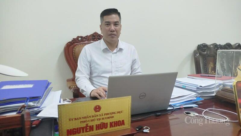 Ông Nguyễn Hữu Khoa, Phó Chủ tịch UBND xã Phượng Dực. Ảnh: H.S