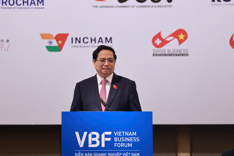 Thủ tướng Chính phủ Phạm Minh Chính phát biểu tại diễn đàn. Ảnh: NH