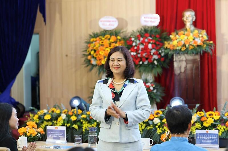 Đồng chí Nguyễn Minh Huệ, Ủy viên Ban Chấp hành Đảng bộ Bộ Công Thương, Quyền Trưởng ban Tuyên giáo và Dân vận Đảng ủy  Bộ Công Thương. Ảnh: Quỳnh Trang