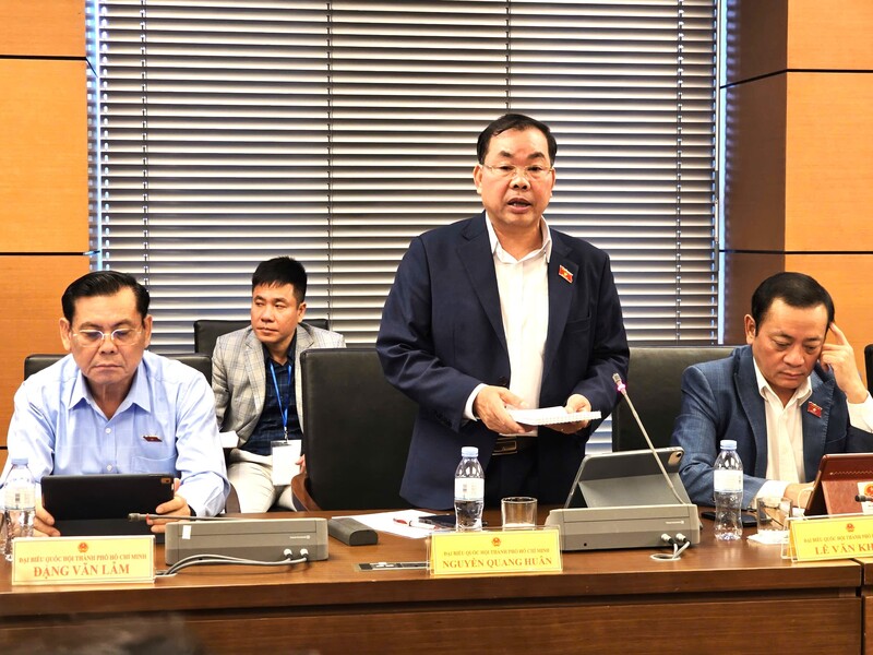 Đại biểu Nguyễn Quang Huân - đoàn TP Hồ Chí Minh