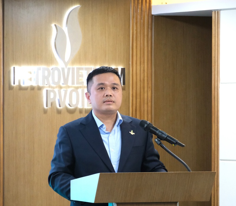 Ông Nguyễn Đăng Trình, Tổng Giám đốc PVOIL phát biểu tại Lễ ký kết (Ảnh PVOIL)