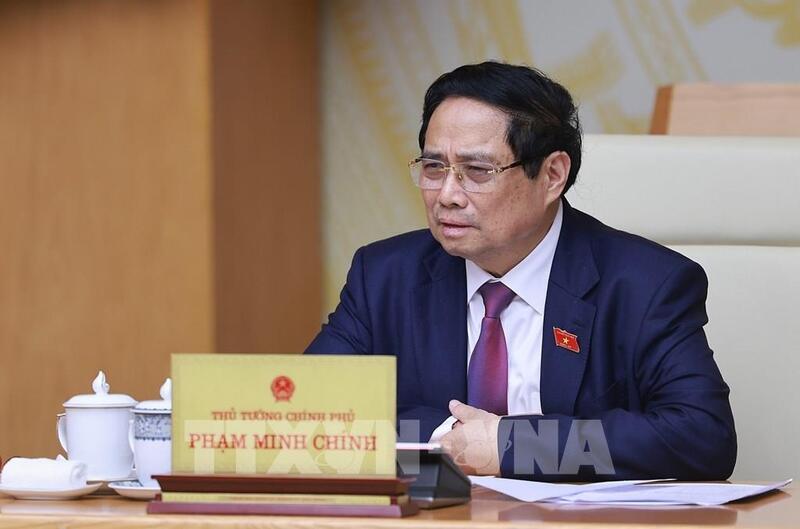 Thủ tướng Phạm Minh Chính chủ trì phiên họp. Ảnh: Dương Giang/TTXVN