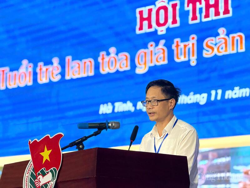 Ông Võ Tá Nghĩa, Phó Giám đốc Sở Công Thương Hà Tĩnh. Ảnh: Tỉnh đoàn Hà Tĩnh