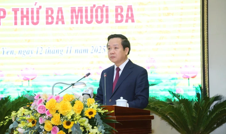 Ông Phạm Quang Ngọc được bầu làm Chủ tịch UBND tỉnh Hưng Yên. Ảnh: K. Linh