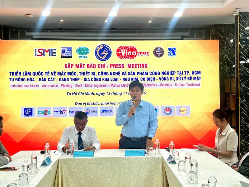 Đại diện Sở Công Thương TP. Hồ Chí Minh thông tin về triển lãm. Ảnh: Phương Hoa