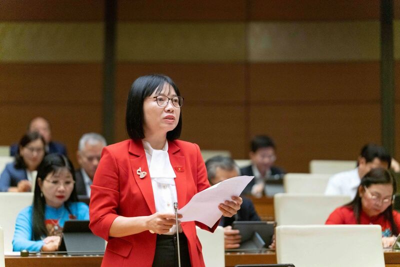 Đại biểu Nguyễn Thị Việt Nga - đoàn TP. Hải Phòng. Ảnh: QH