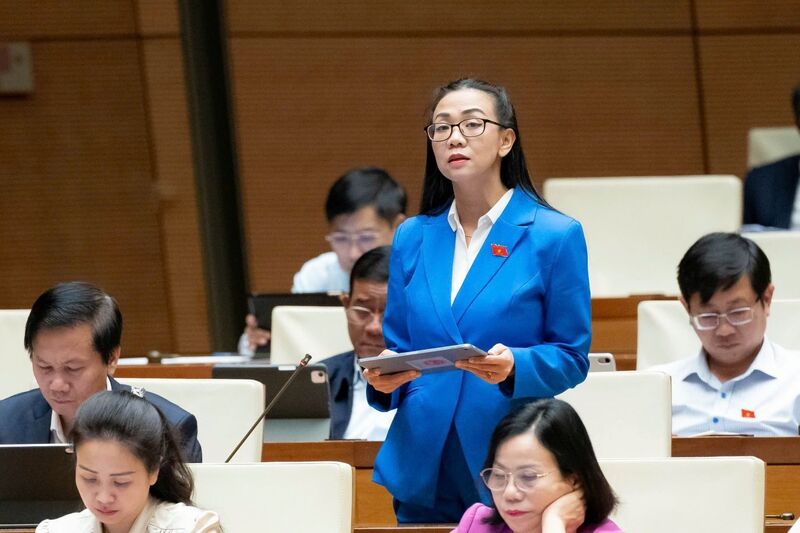 Đại biểu Trịnh Thị Tú Anh - đoàn Lâm Đồng. Ảnh: QH